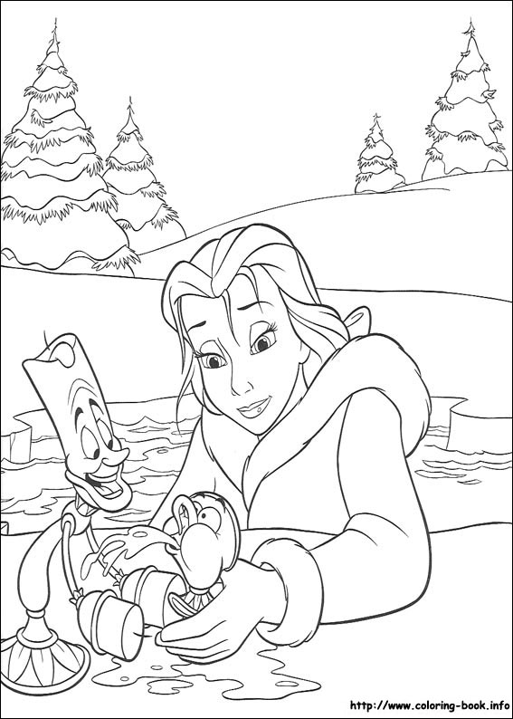 Beauty and the Beast coloring picture